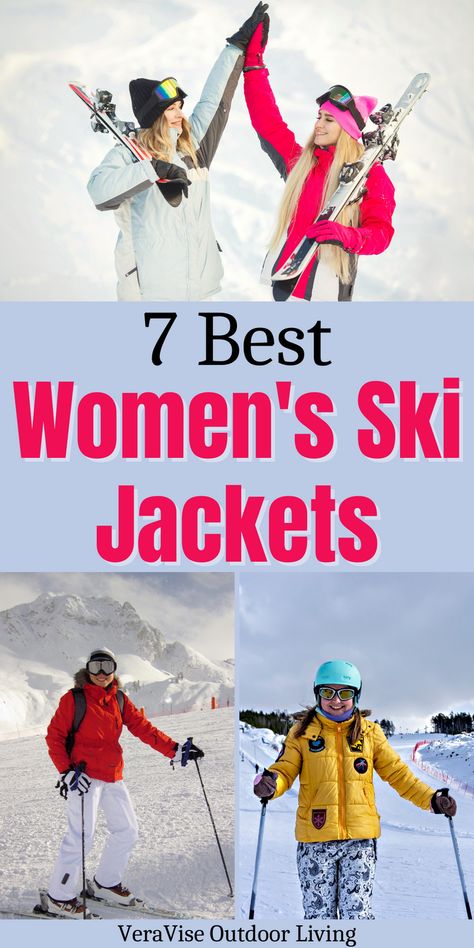 A ski jacket is one of the most important pieces of ski gear you own because no matter what kind of skiing you enjoy best, you want to be comfortable all day. If you are a lady shredder looking for a new jacket or have a dear ski-loving sister in your life, this article is for you. Here’s everything you need to know about choosing the best women’s ski jackets as well as our top picks to help you narrow down your choices. Women’s Ski Jacket, Ski Coats For Women, Ski Style Women, Ski Gear Women, Womens Ski Coat, Snow Jackets Women, Ski Outfit For Women, Women Ski Jacket, Jacket Outfit Women