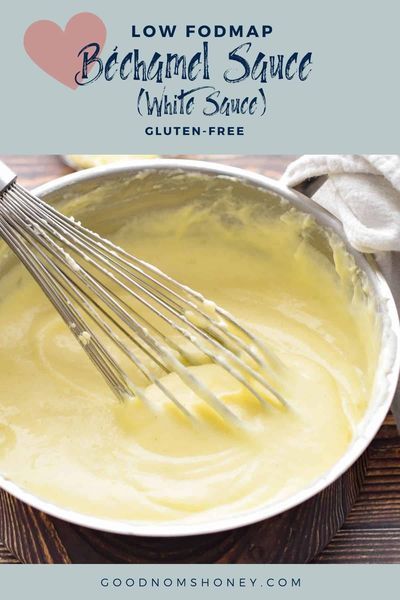 Low Fodmap Sauces, Recipes Using Duck Eggs, Gluten Free White Sauce, Gluten Free Cheese Sauce, White Sauce Lasagna, White Pasta Sauce Recipe, Low Fodmap Recipes Dinner, White Pizza Sauce, Lasagna Bolognese