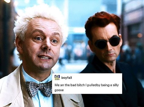 (3) Tumblr Good Omens Aziraphale, Aziraphale And Crowley, Good Omens Book, Terry Pratchett, Good Omens, Michael Sheen, Slow Burn, Nerd Alert, Long Time Ago