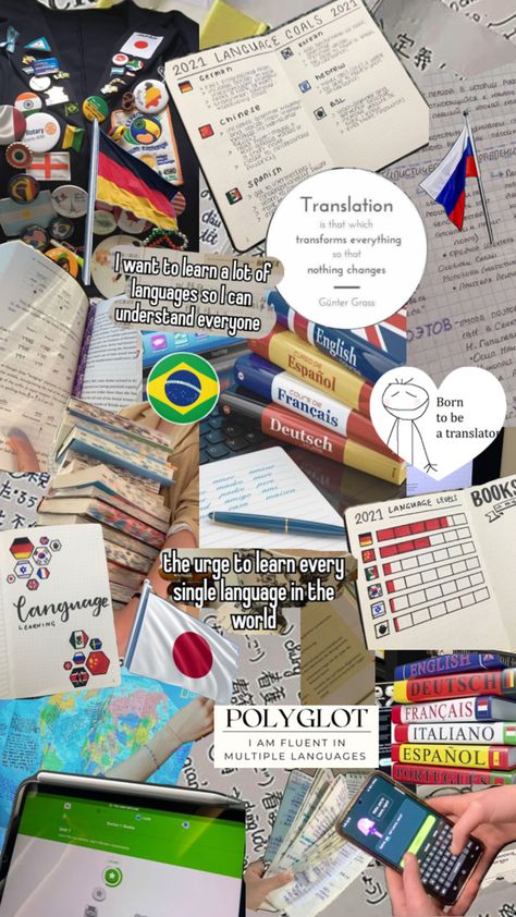 Language learning, polyglot, translator, russian learning, japanese learning, german learning, Portuguese learning, polyglot Language Learning Manifestation, Learn A New Language Aesthetic, Language Major Aesthetic, Language Vision Board, Vision Board Language Learning, Polyglot Aesthetic Vision Board, Learn Language Aesthetic, Learning A Language Aesthetic, New Language Aesthetic