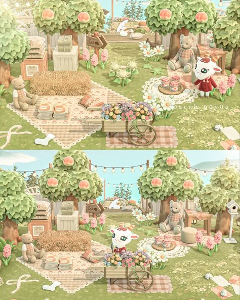 Aesthetic Acnh Island Names, Cottage Core Animal Crossing, Cottagecore Ideas, Pastel Cottagecore, Cottagecore Animal Crossing, Cottagecore Pink, Pink Cottagecore, Pink Island, Acnh Cottagecore