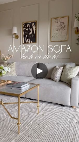 40K views · 2.8K reactions | Amazon sofa back in stock! 🙌🏼 Comment SHOP and I’ll send you the link!

Some FAQ’s since I’ve shared this and it went viral! Buying a sofa without seeing it first is intimidating, but I did it and loved it so here to help!

- Color is the Cream. It’s partially my lighting but also does feel a tad darker in person than the online photos.
- I think it is very comfortable! It’s on the firm side, but I sit and work on it for hours a day and love it. We had a guest sleep on it and said it was comfortable! If you want that super cushy bed feel, I would suggest a mattress topper :)
- Slightly larger than a full, I used queen sized bedding and it worked!
- Assembly was pretty simple!

HOW TO SHOP:
🔗Commenting SHOP will only show you the message if you’re FOLLOWING M Amazon Sofa, The Firm, First Apartment, Mattress Topper, The Cream, I Did It, Queen Size Bedding, Back In Stock, Home Decor Inspiration