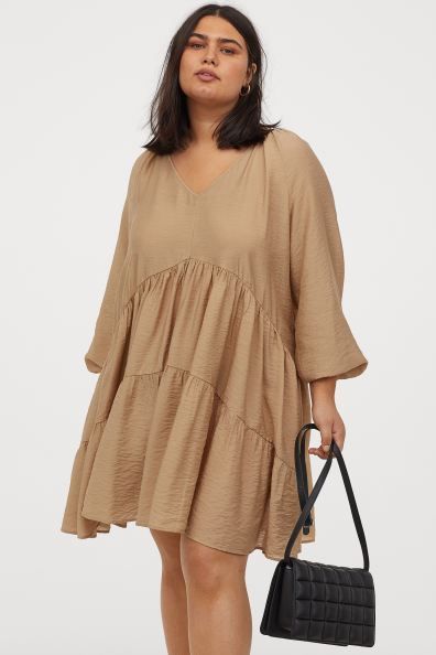 H&M A-Line Dress Fall Dress Trends, Minimal Dress, Plus Size Summer Dresses, Ruched Maxi Dress, Minimalist Dresses, Maxi Jersey Dress, Fall Dress, Floral Print Maxi Dress, Puff Sleeve Dresses