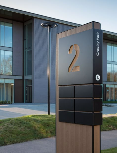 Croxley Park – David Marsh – Graphic Designer Pylon Sign, Signage Board, Wayfinding Signage Design, Office Signage, Architectural Signage, Monument Signs, Wayfinding Design, Exterior Signage, Signage System