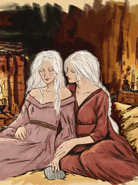 steph🫧visenya lovebot (@rhaenyra69) on X Visenya And Rhaenys Targaryen, Visenya Targaryen Fanart, Rhaenys Targaryen Art, Rhaenys And Visenya, Ice Game Of Thrones, House Of The Dragon Fanart, Asoiaf Fanart, Dragon Fanart, Rhaenys Targaryen