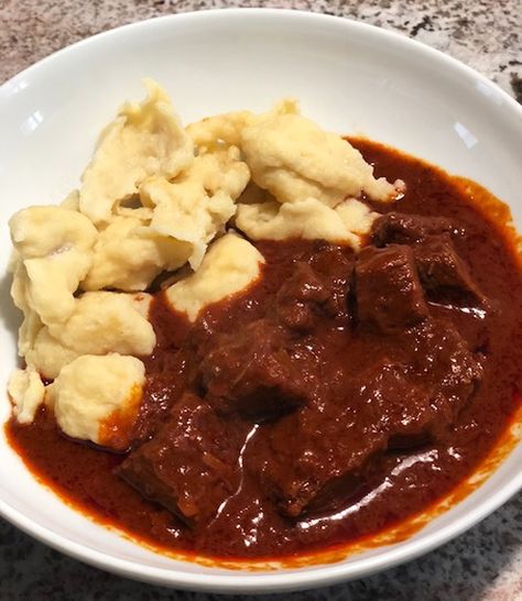 Austrian Beef Goulash Austrian Goulash Recipes, Austrian Goulash Soup, Goulash Soup Hungarian, Beef Goulash Recipes Hungarian, Authentic Goulash Recipes, Authentic Hungarian Goulash, Traditional Hungarian Goulash Recipes, Hungarian Goulash Recipes Easy Ground Beef, Romanian Goulash