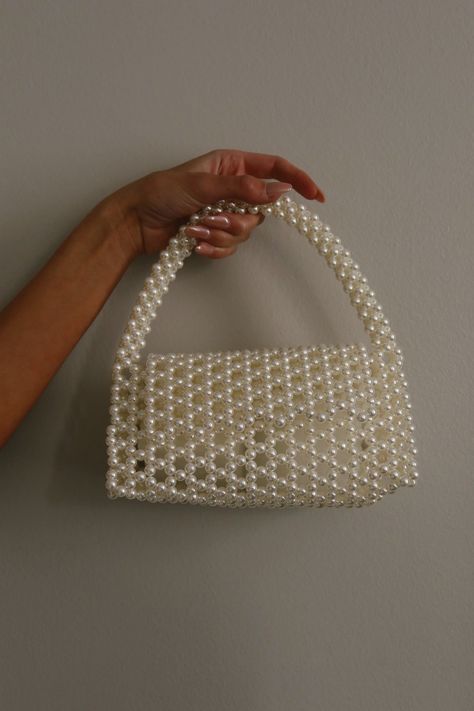 sewing toys patterns Pearl Sling Bag, White Beaded Bag, Pearl Bags Purses, Pearl Bag Pattern, Beads Bags Handmade, Pearl Choker Wedding, Pearls Bag, What To Sew, Bunny Sewing Pattern