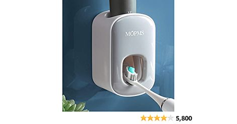 Amazon.com: MOPMS Toothpaste Dispenser Wall Mounted for Bathroom Automatic Toothpaste Squeezer for Kids and Adult (Grey-1Pcs) : Home & Kitchen Bathroom Containers, Toothbrush Organization, Toothpaste Squeezer, Toothbrush Holders, Toothpaste Holder, Best Vacuum, Toothpaste Dispenser, Bathroom Accessory Set, No Waste