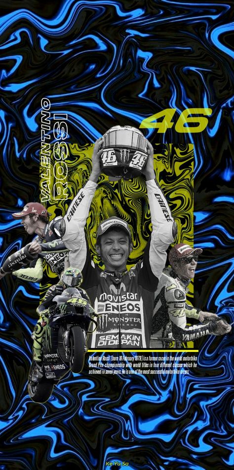 Rossi 46 Wallpaper, Valentino Rossi 46, Valentino Rossi, Monster Energy, Grand Prix, Marseille