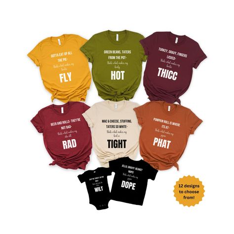 Family Thanksgiving Shirts, Matching Family T Shirts, Funny Thanksgiving Shirts, Pumpkin Roll, Family Of Five, Turkey Day, Family Thanksgiving, Funny Family, Thanksgiving Parties