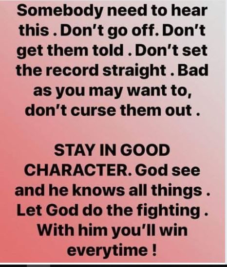 stay in peace Good Character, Affirmations For Happiness, Good Prayers, Inspirational Quotes God, Bible Quotes Prayer, Quotes God, Christian Quotes Inspirational, Lesson Quotes, Life Lesson Quotes