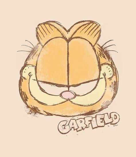 Draw Garfield, Garfield Doodle, Garfield Sketch, Garfield Drawing, Easy Graffiti, Easy Graffiti Drawings, Disney Character Drawings, Cats Art Drawing, Simple Cartoon