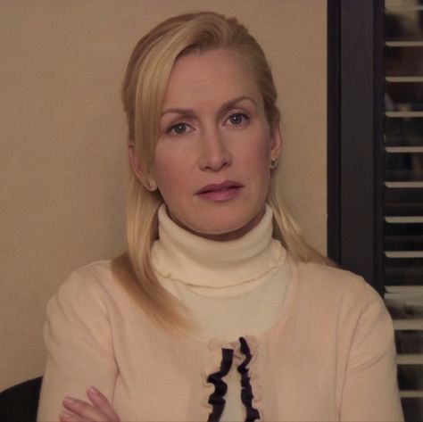 the office | angela martin | aesthetic icons Angela Kinsey The Office, Angela Martin Aesthetic, Angela Office, Angela The Office, Martin Aesthetic, Character Alignment, Job Aesthetic, Angela Kinsey, Angela Martin