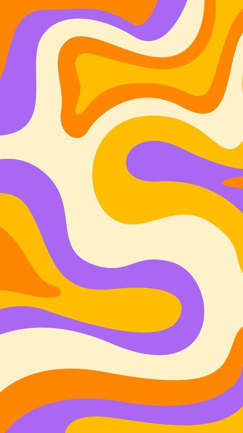 Wallpaper Trippy, Background Psd, Trippy Designs, Trippy Wallpaper, Retro Background, Preppy Wallpaper, Purple And Orange, Orange Pattern, Cute Patterns