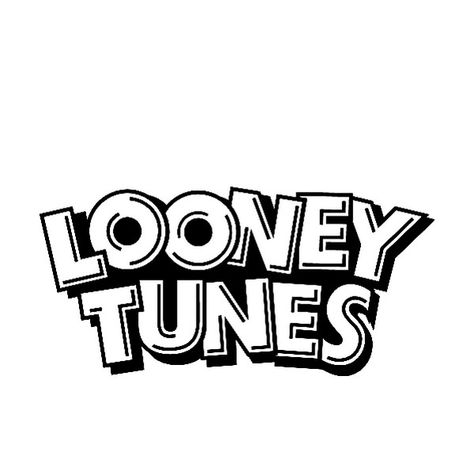 Loony Toons Logo, Abc Lettering, Etsy Poster, Old Cartoon Characters, Word Stencils, Cartoon Coloring, Looney Tunes Characters, Animation Studios, 2nd Year