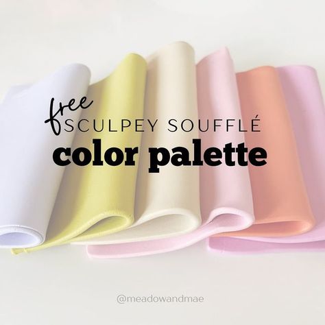 Sculpey Souffle Color Recipes Free, Sculpey Clay Color Recipes, Sculpey Souffle Color Recipes, Polymer Clay Mixing Colors Sculpey, Fimo Clay Color Recipes, Sculpey Premo Clay Color Recipes, Clay Color Recipe, Sculpey Souffle, Color Recipe