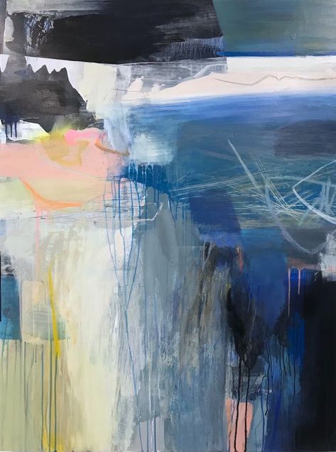 Alice Sheridan | Artists At Home Paint Ideas On Canvas, Nonrepresentational Art, Alice Sheridan, Seascapes Art, Andrew Bird, Wild Swimming, Between Two Worlds, Abstract Painting Print, Fantasy Paintings