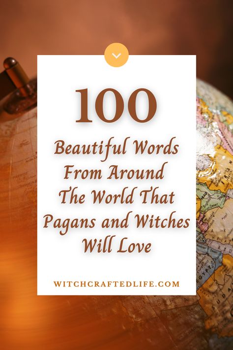 100 Rare and Beautiful Words From Around The World That are Perfect for Witches and Pagans | Witchcrafted Life Witchy Words, Pagan Quotes, Witch Symbols, Wiccan Decor, Witch Quotes, Nature Words, Wiccan Magic, Witch Spirituality, Grimoire Book