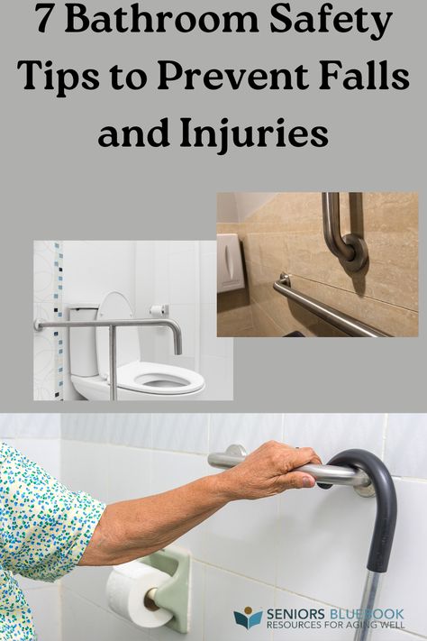 More than 230,000 Americans are injured in the bathroom each year, according to the most recent survey by the U.S. Centers for Disease Control and Prevention (CDC). #falls #bathroomsafety #slipproof #caregiver #homecare #adaptativeequipment Safety Bars In Bathroom, Winter Safety For Elders, Elderly Safety At Home, Grab Bars In Bathroom Safety, Adaptive Devices, Bath Safety, Bathroom Safety, Aging In Place, Fall Prevention