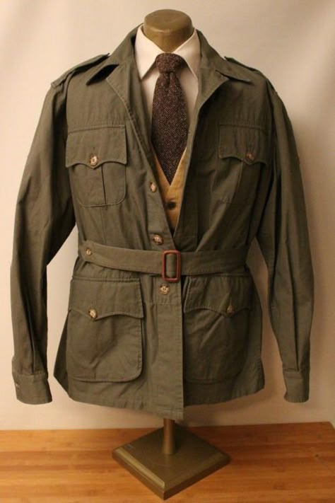 image Dapper Fashion, Rustic Fashion, Men Moda, Vintage Safari, Fashion Male, Safari Jacket, Wearable Tech, Safari Style, Dress Clothes