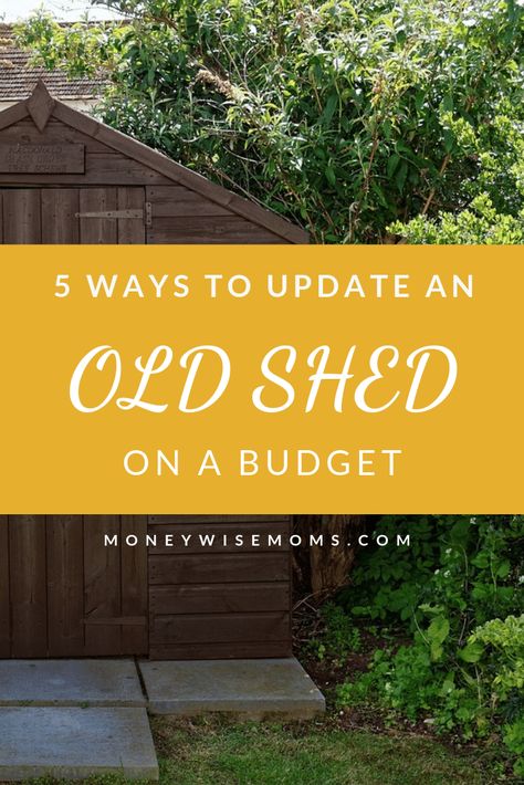 Update Old Shed, Old Shed Makeover, Shed Makeover, Easy Home Improvement Projects, Wooden Sheds, Backyard Shed, Outdoor Sheds, Metal Shed, Wood Shed