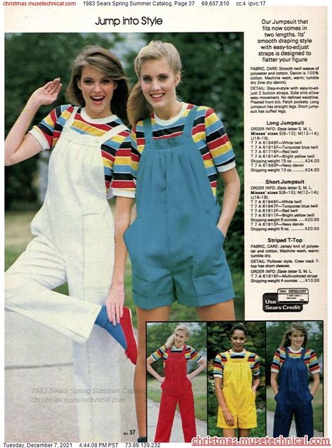 1983 Sears Spring Summer Catalog, Page 37 - Catalogs & Wishbooks 1980s Fashion Trends, 1980 Fashion, Vintage Kids Clothes, Sears Catalog, 80s And 90s Fashion, 80s Outfit, Christmas Catalogs, Clothing Catalog, Fashion Marketing