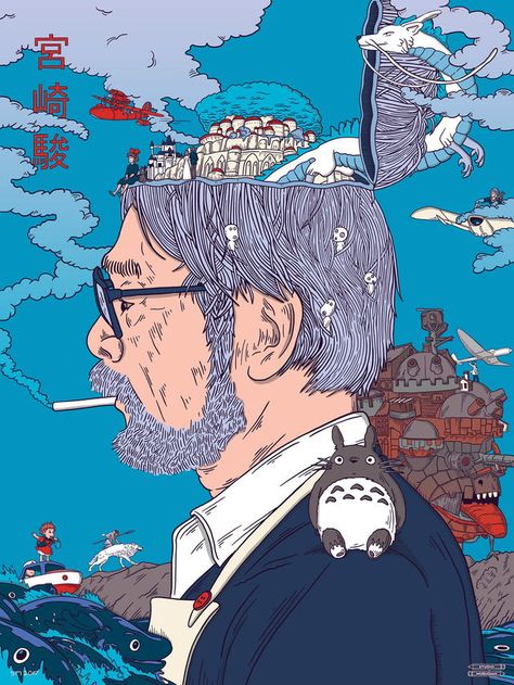 Miyazaki Art Hayao Miyazaki, Miyazaki, Hair