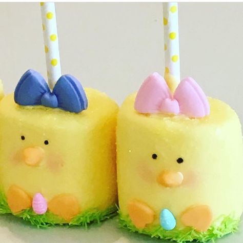 Easter Marshmallow Pops, Easter Marshmallow, Gourmet Marshmallow, Marshmallow Cookies, Easter Sweets, Fake Bakes, Chocolate Covered Treats, Easter Baking, Marshmallow Pops