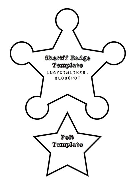 Family Crafts Preschool, Barney Birthday, Cowboy Crafts, Wild West Theme, Big Block Quilts, Sheriff Badge, Vbs Themes, Badge Template, Cowgirl Birthday Party