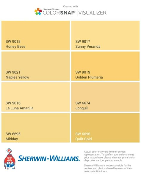 Yellow House Exterior Sherwin Williams, Sherwin Williams Yellow, Benjamin Moore Yellow, Paint 2024, Laundry Room Paint Color, Sherwin Williams Color Palette, Yellow Front Doors, Yellow Paint Colors, Blue Office