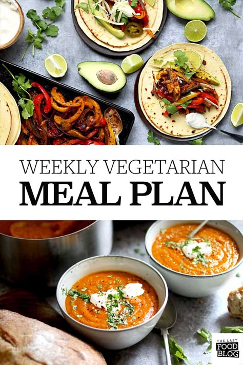 Week Of Vegetarian Meals, 1 Week Vegan Meal Plan, Weekly Meal Prep Vegetarian, Vegetarian Meal Inspiration, Vegetarian Food Prep For The Week, Meatless Meal Prep For The Week, Meal Prep Recipes Vegetarian, Easy Vegetarian Meal Plan, Vegetarian Meal Prep For The Week