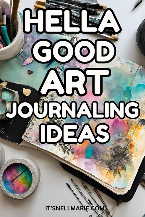 "Explore endless art journaling ideas to bring your creativity to life! Learn how to use paint, markers, and mixed media to design pages that reflect your thoughts and personality." Monthly Art Journal, Journal Art Ideas Creativity, Graphic Design Journal Ideas, Art Journal Theme Ideas, Easy Art Journal Ideas For Beginners, Journal Entry Page Ideas, Journaling Art Ideas, Art Journal Themes, Dyalog Journal