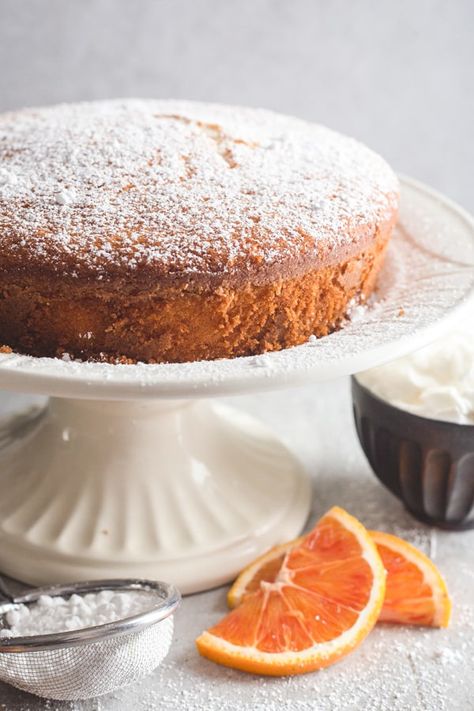 Italian Coconut Orange Cake - An Italian in my Kitchen Orange Olive Oil Cake Recipe, Orange Coconut Cake, Whole Orange Cake, Oil Cake Recipe, Orange Olive Oil Cake, Olive Oil Cake Recipe, Orange Olive Oil, Italian Cake, Oil Cake