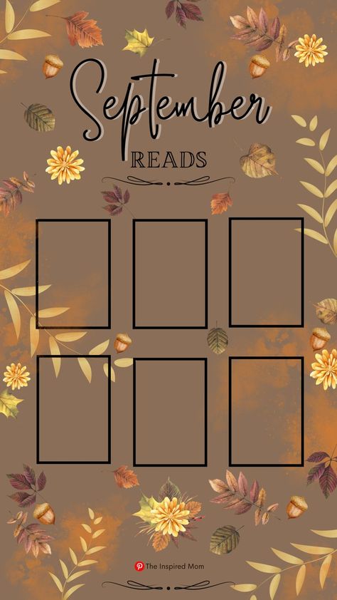 Monthly Reading Tracker, Monthly Reading Logs, September Reading, Bingo Books, January Books, Tracking Reading, Planner Calendar Printables, Book Review Template, Book Reading Journal