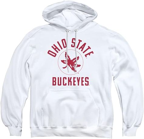 Poly/Cotton Blend Pull On closure Machine Wash THE OHIO STATE UNIVERSITY OFFICIAL ONE COLOR LOGO HOODIE - This unisex adult hooded sweatshirt looks stylish on both men and women and is great for easy, everyday wear. PRINTED IN USA - All designs are printed in our high-tech printing facility right here in Detroit, MI. Our shirts are printed on the highest quality & most durable fabrics, and are 50% cotton / 50% polyester and machine washable. OFFICIALLY LICENSED - Mercer University, Oakland University, Loyola University Chicago, Drake University, Chicago University, House Graphic, Oklahoma State University, Circle Logo, University Of North Carolina