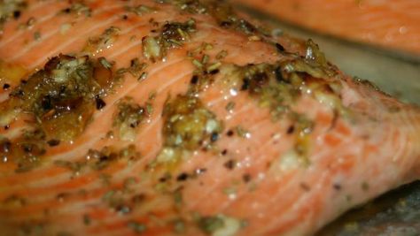 Broiled Steelhead Trout With Rosemary, Lemon and Garlic Trout Dishes, Garlic Food, Trout Recipe, Steelhead Trout, Trout Recipes, Dried Rosemary, Garlic Recipe, True Food, Broiled Fish