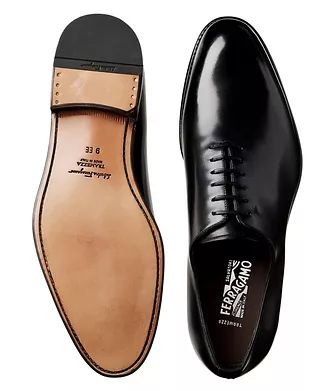 Salvatore Ferragamo Calfskin Wholecut Oxfords Shoes Oxford, Salvatore Ferragamo Men, Ferragamo Men, Mens Designer Shoes, Perfect Foundation, High Quality Shoes, Loro Piana, Monk Strap, Shoe Care