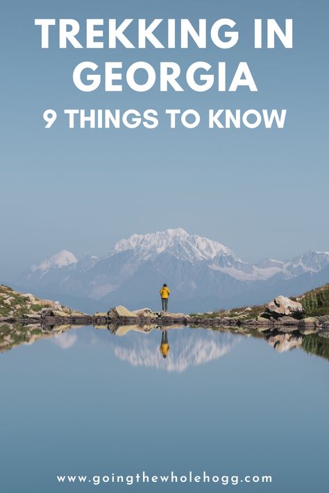 9 useful things to know about trekking in Georgia, home to the spectacular Caucasus Mountains. This guide covers the best regions for hiking in Georgia, when to trek, practical tips specific to the country (such as how to deal with aggressive sheepdogs, avoiding injury by Giant Hogweed, and sourcing camping supplies), and more. #Caucasus #AdventureTravel #Georgia #Hiking via @goingthewholehogg Georgia Hikes, Giant Hogweed, Georgia Hiking, Hiking In Georgia, Visit Georgia, Georgia Vacation, Caucasus Mountains, Eastern Europe Travel, Useful Things