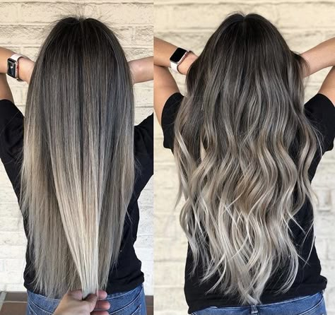 Mushroom Balayage, Brunette Blonde Balayage, Hair Colora, Blonde Balayage Ombre, Balayage Brunette To Blonde, Ash Brunette, Ash Blonde Hair Balayage, Blonde Hair With Roots, Rambut Brunette