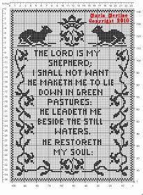 Crochet Filet 23rd Psalm chart graph | Christian cross stitch patterns, Christian cross stitch patterns free, Christian cross stitch Christian Cross Stitch Patterns Free, Free Filet Crochet Patterns, Filet Crochet Patterns, 23rd Psalm, Christian Cross Stitch Patterns, Marque-pages Au Crochet, Crochet Patterns Filet, Crochet Free Patterns, Fillet Crochet Patterns