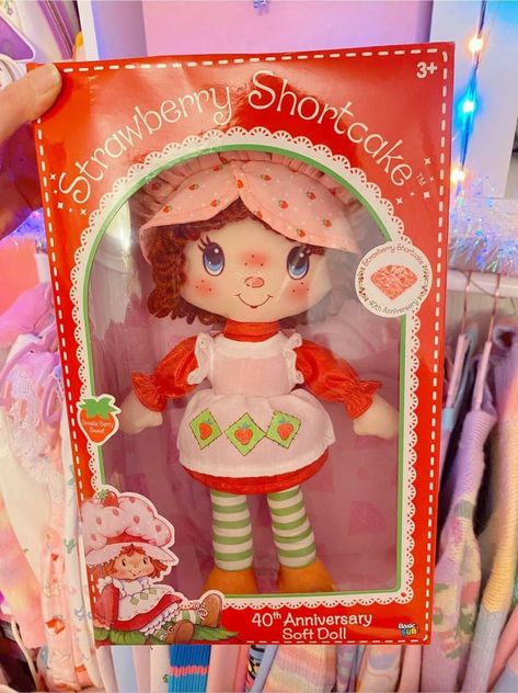 Strawberry Shortcake Plushies, Strawberry Shortcake Toys, Toy Library, Strawberry Flowers, Berry Shortcake, Strawberry Shortcake Cartoon, Craft Work For Kids, Gift Aesthetic, Strawberry Shortcake Doll