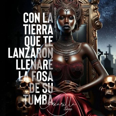 La frase del día 🌞 es de nuestra Orisha Oya 🤎🤎🌪👑🌪🤎🤎 OYA dice: Con la tierra que te lanzaron llenaré la fosa de su tumba. ¡Maferefun OYA! #frases #frasessanteria #oya #santeria #santeros #shango #yemaya #eleggua #orula #oshun #ogun #obatala #ifa #oshosi #olokun #santerosmiami #santerosdelmundo #oshacontruye #marefefun #santero #iyaworaje #elegbara #regladeosha #religionyoruba #aleyo #cascarillashop #miami #miamiflorida Shango Orisha, Miami Florida, Miami, Santos