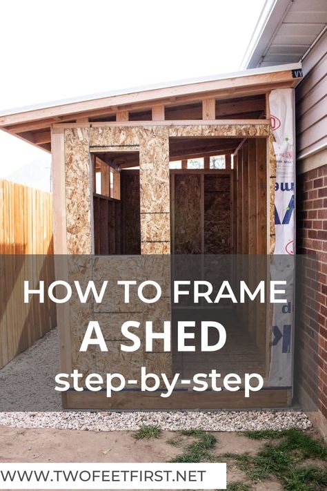 8x10 Storage Shed, Storage Shed Attached To House, How To Build Storage Shed, How To Build A Shed Step By Step, Shed Platform Diy, Diy Small Storage Shed, Shed Next To Garage, Shed Built On Side Of House, Build A Shed Diy Step By Step