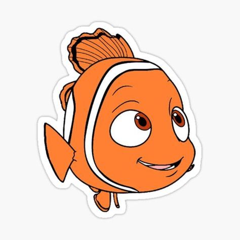 finding nemo sticker #nemo #finding nemo #sticker #pixar #disney #disney stickers Disney Stickers Aesthetic, Cute Disney Stickers, Cartoon Stickers Printable, Finding Nemo Stickers, Laptop Stickers Disney, Disney Stickers Printables, Orange Stickers, Finding Nemo Characters, Stickers Disney