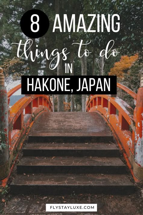 Click here to learn everything you need to know before visiting Hakone, Japan, #Japan #JapanTravel things to do in Hakone | Hakone day trip | what to do in Hakone | Hakone Onsen hotels | Hakone in winter | Hakone in Fall | Hakone in Autumn | Hot springs Hakone | Hakone Ryokan | where to stay in Hakone | 2 days in Hakone | Hakone Open Air Museum | Hakone Yumoto | Hakone Japan photography | Hakone travel guide | Hakone travel tips #Autumn #Fall #VisitJapan Unique Accommodation, Hakone Japan, Day Trips From Tokyo, Tokyo Japan Travel, Japan Itinerary, Japan Vacation, Tokyo Station, Japan Travel Tips, Japan Travel Guide