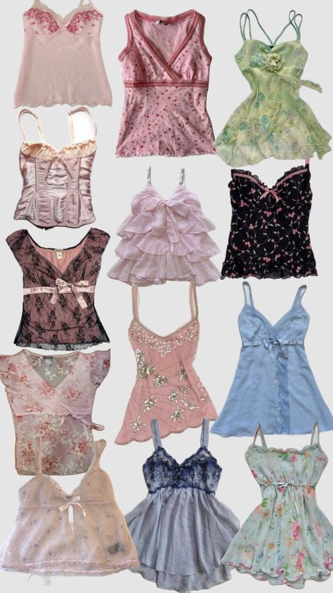 My dream wardrobe!!🪽 #vintage #clothes #clothesinspo #clothing #camisole #spring #summer #art Wardrobe Vintage, Types Of Clothes, 2000s Clothes, 2000s Fashion Outfits, My Dream Wardrobe, Swaggy Outfits, Alternative Outfits, Cute Everyday Outfits, Dream Style