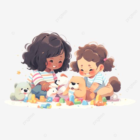 children playing toys childrens day illustration child play childrens day png Baby Room Illustration, Kids Playing Illustration, Childrens Day Illustration, Messenger Stickers, Childrens Stickers, Day Illustration, Characters Design, Children Playing, Children Books