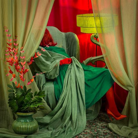 Anonymous Women | Patty Carroll Photography Patty Carroll, Complicated Relationship, Colour Photograph, Saturated Color, Green, Photography, Color