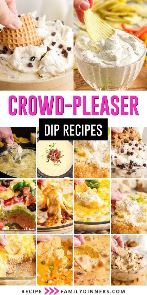 Dips Dessert, Veggie Dips, Party Dips Easy, Popular Dips, Chip Dips, Chip Dip Recipes, Cold Dip Recipes, Best Dip Recipes, Cracker Dip