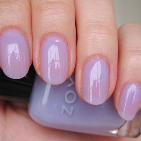 Zoya Miley, Lavender Nail Polish, Jelly Nail Polish, Sheer Nails, Jelly Nail, Lilac Nails, Purple Nail Designs, Lavender Nails, Pale Lavender